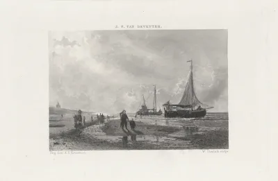 Boten aan het strand