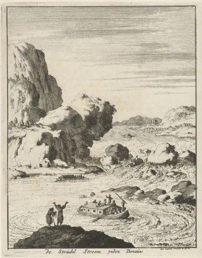 Boten op de Donau in Strudengau