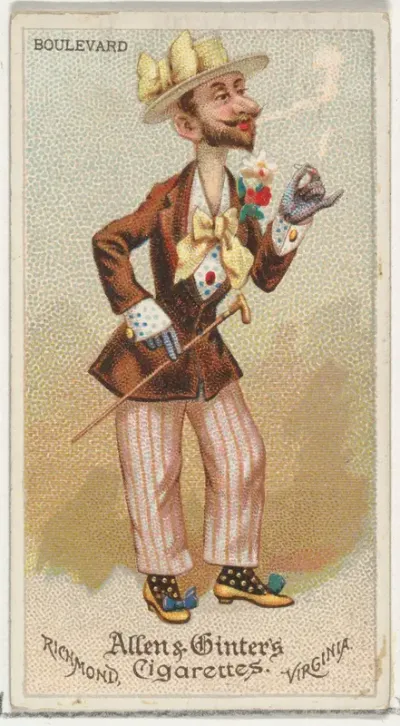 Boulevard, from World's Dudes series (N31) for Allen & Ginter Cigarettes
