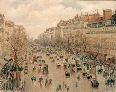 Boulevard Montmartre, sunny afternoon