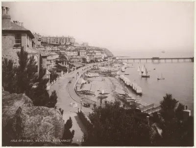 Boulevard van Ventnor op het Isle of Wight
