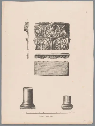 Bouwfragmenten, pl. I