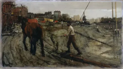 Bouwterrein in Amsterdam