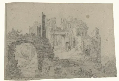 Bouwval op een heuvel