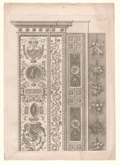 Bovenste deel van decoratieve pilaster