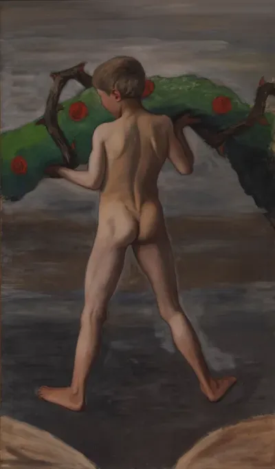 Boy Carrying the Garland of Life