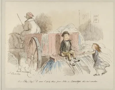 Boy (loq.) O don't I pity them poor Nobs in Carriages this hot weather