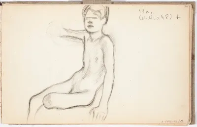 Boy Sitting Naked