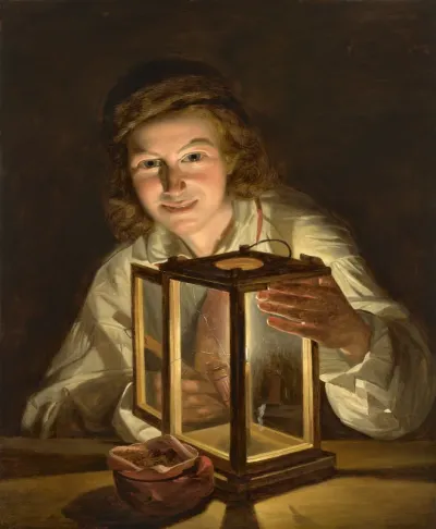 Boy with a Stable Lantern