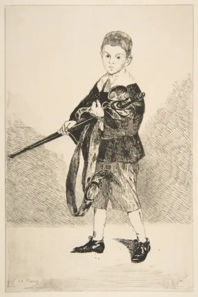 Boy with a Sword, Turned Left