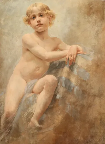 Boy with Blond Curls