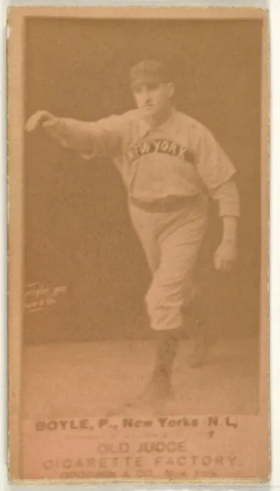 Boyle, Pitcher, New York, from the Old Judge series (N172) for Old Judge Cigarettes