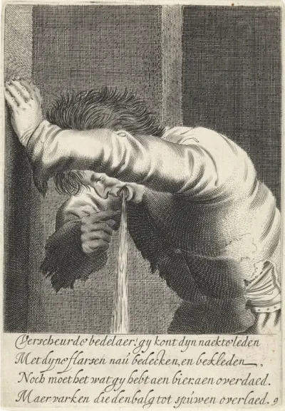 Brakende bedelaar