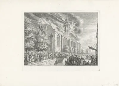 Brand in de Kapelkerk te Alkmaar, 1760