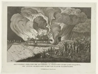 Brand in de zoutketen te Arnemuiden, 7 juli 1802