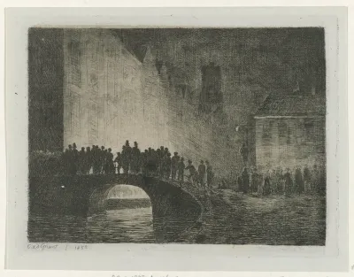 Brand in Delft, 1847