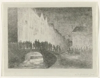 Brand in Delft, 1847