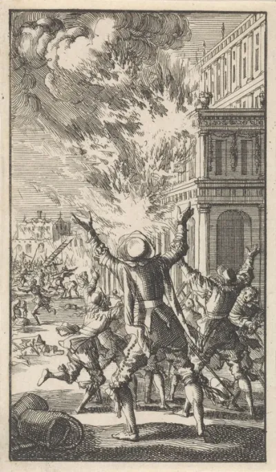 Brand in het Escorial