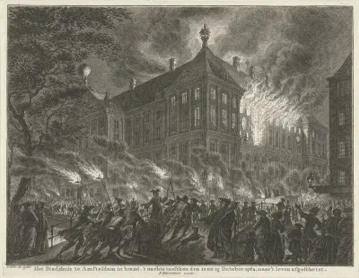 Brand in het stadhuis van Amsterdam, 1762
