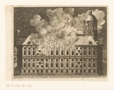 Brand in het stadhuis van Amsterdam, 1762
