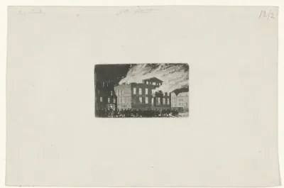 Brand in Museum Boijmans, 1864