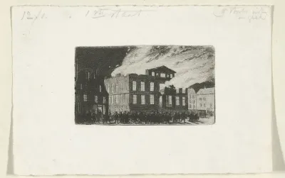 Brand in Museum Boijmans, 1864