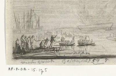 Brandend schip
