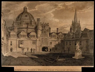 Brasenose College, Oxford: quadrangle, with St