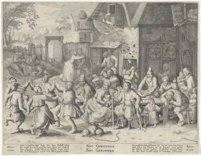 Brassende bedelaars