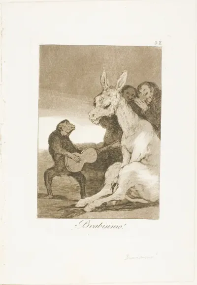 Bravo!, plate 38 from Los Caprichos