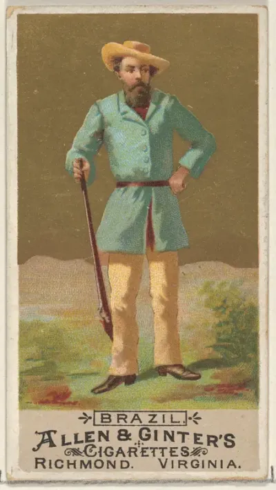 Brazil, from the Natives in Costume series (N16) for Allen & Ginter Cigarettes Brands