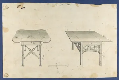 Breakfast Tables, from Chippendale Drawings, Vol. II
