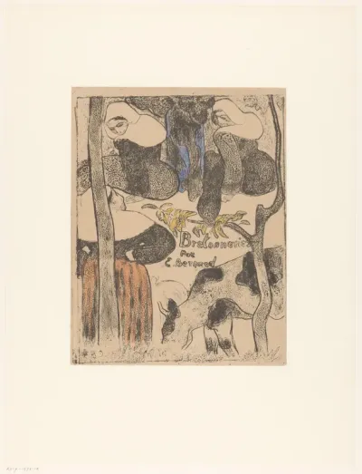 Bretonnes et vache