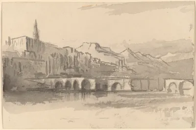 Bridge with Mountains in the Distance (Ventimiglia)