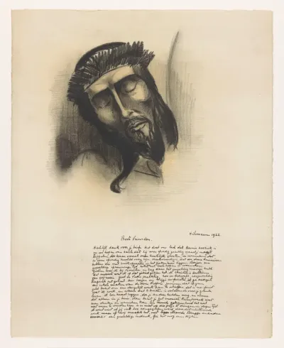 Brief met hoofd van Christus