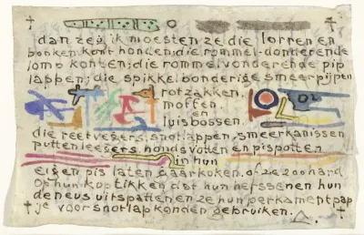 Brief met kalligrafie
