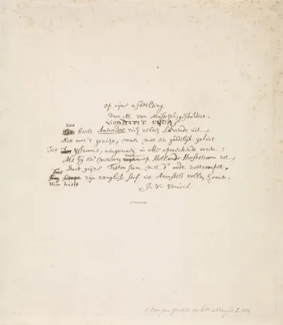 Brief van Joost van den Vondel