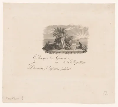 Briefhoofd voor Charles Mathieu Isidore Decaen