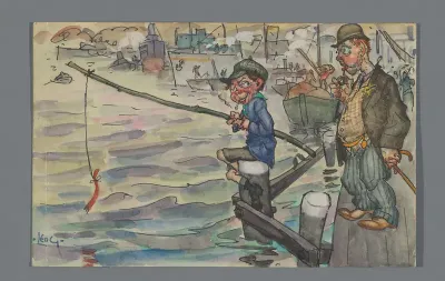 Briefkaart aan Jan Ponstijn en Henriëtte Johanna Petronella van Hilten