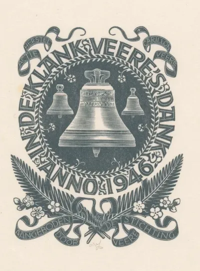 Briefkaart voor de Stichting Veere