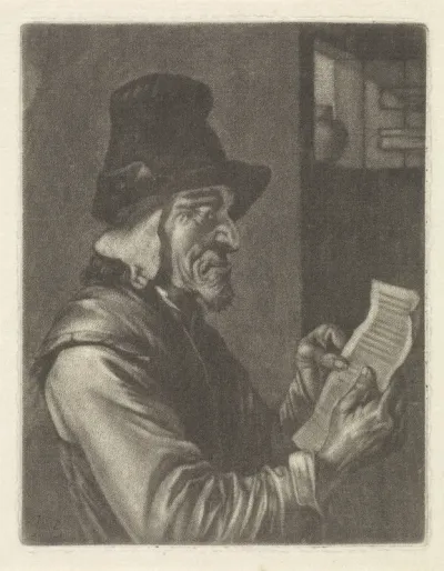 Brieflezende man
