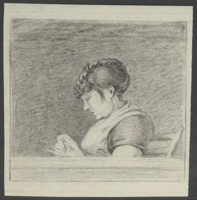 Brieflezende vrouw