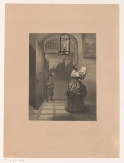 Brieflezende vrouw
