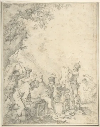 Brigands: Design for an Engraving