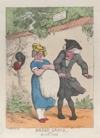 Broad Grins, or a Black Joke