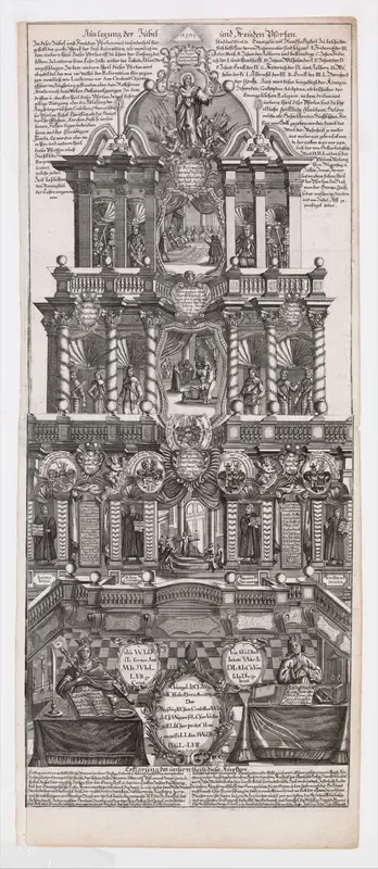 Broadsheet in Commemoration of the 200th Anniversary of the Augsburg Confession of 1530