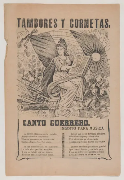 Broadsheet relating to the soldiers' song