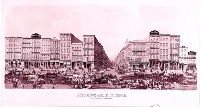 Broadway, New York, West Side from Fulton Street to Courtland Street