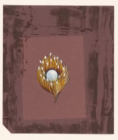 Broche van goud met parel