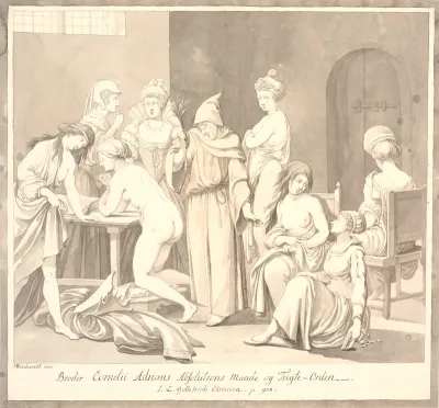 "Broder Cornelii Adrians Absolutions Maade og Tugte=Orden./ J.L. Gottefriidi Chronica. p. 908."